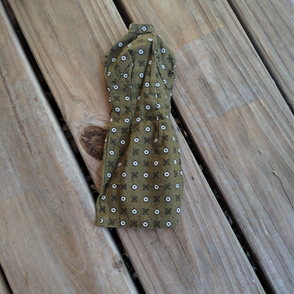 Vintage Fashion Doll Olive Green Corduroy Coat &  Dress Set OOAK Handmade - Picture 3 of 11